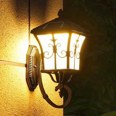 China Acrylic solar outdoor villa outdoor wall lamp European-style solar outdoor villa home wall lamp garden wall lamp for sale