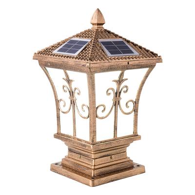 China Die Cast Aluminum Solar Main Pillar Main Wall Gate Pillar Gate Yard Lamp Column Wall Dome Lamp Outdoor Waterproof Household Lighting Power Co for sale