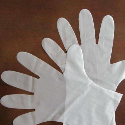 China High Band Natural Blue Light Clear PE Plastic Thick Gloves For Household Industry Use for sale