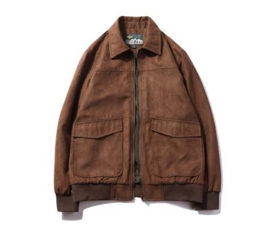 China Direct Sale Winter Factory Classic Men's Jacket Suede Coat for sale