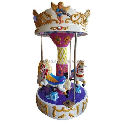 中国 Factory price kids carousel ride coin operated 3 players amusement rides for kids 販売のため