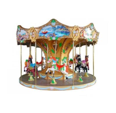 China New amusement park product merry go round kids carousel swing machine ride machine 8 players à venda