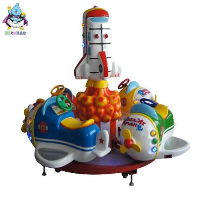 China Indoor Kid Ride Dreamy Plane 4 seats Kids carousel Merry go round game machine for sale à venda