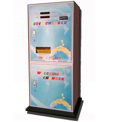 China Elite Customized Self Service / Token Exchange Machine Banknote Automatic Coin Change To Coins Machine 50*40*150cm for sale