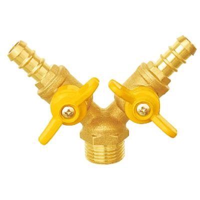 China General SU-Q483 Double-Fork Brass Gas Valve for sale