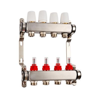 China Modern High Quality Stainless Steel Brass Manifolds For Under Floor Heating for sale