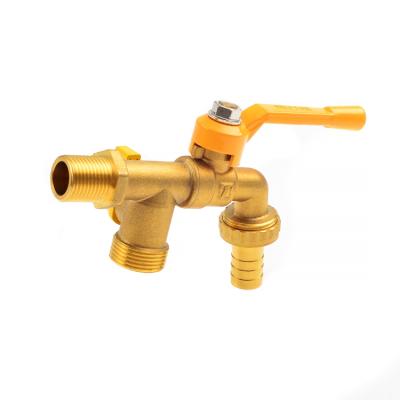 China Modern unique design hot sale 1/2 water faucet brass bibcock for sale