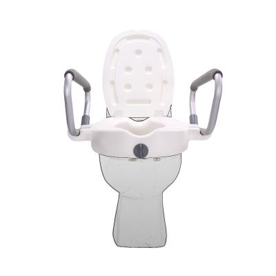 China Modern Plastic Raised Toilet Seat Toilet Riser For Elderly Or Pregnant Woman Or Disabled With Armrest SC7060B-N for sale