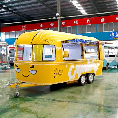 China Good quality custom made vegetable processing factory australia standard mobile food trailer for sale with fryer for sale