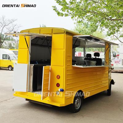 China Oriental Shimao food truck vegetable processing plant electric pancake cart tuk mobile street food cart design for sale