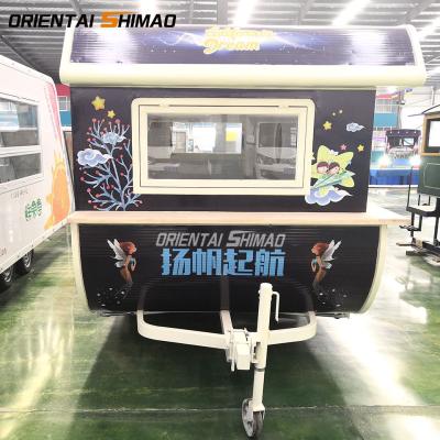 China Mobile Vegetable Processing Plant Kitchen With Bake Pull Camper Caravan Bakery Equipment Vintage Food Trailer for sale