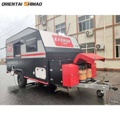 China Para caravan trailer tents cheap prices travel trailer mini camping off road caravan usados for sale