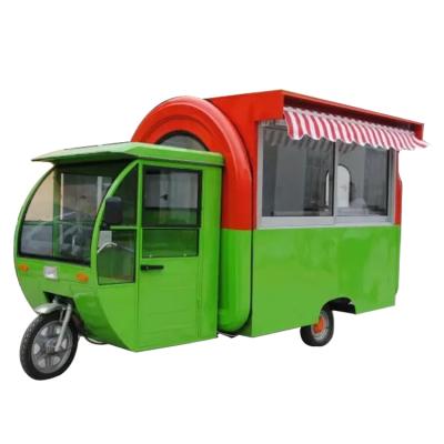 China Commercial Catering 3 Wheels Mobile Kitchen Bike Fast Food Cart Coffee Trailer for sale