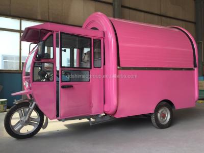 China New Design Vegetable Processing Plant CE Certificate Large Mobile Electric Ice Cream Hot Dog Tricycle for sale