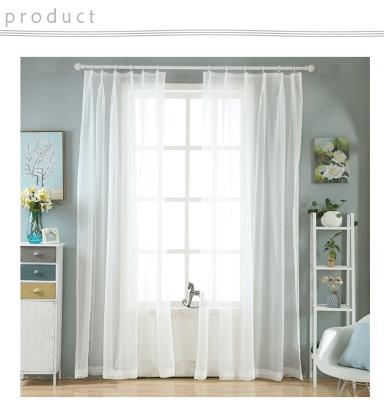 China Fire retardant all our website selling by factory ready stock style natural voile window sash curtain fabric for sale