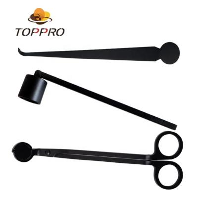 China Hot Selling TOPPRO 3 in 1 Candle Wick Trimmer Wick Dipper Candle Sniffer Gift Set Candle Scissors for sale