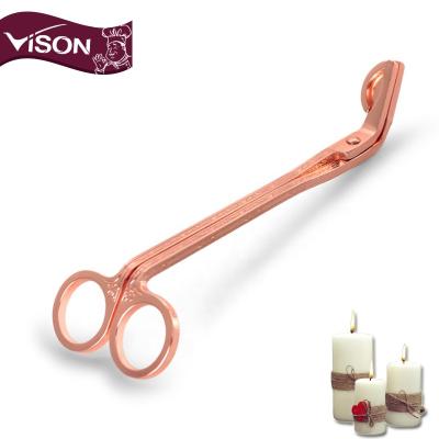 China Hot Selling Customize Logo Stainless Steel Candle Wick Trimmer Wick Cutter Scissors for sale