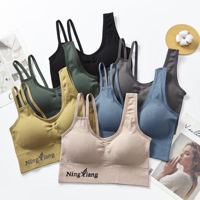 China New Design Cavity Beauty Vest One Piece Camisole Sexy Women's Strap Crop Tank Top Narrow Bra Back for sale