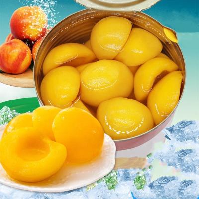 China Best Canned Canned Fresh Yellow Peaches In Syrup Casual Canned Snack Peach Yellow Meat for sale