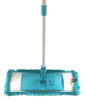 China Larger Size Floor Broom Chenille Flat Broom Viable For Household And Industry Cleaning for sale