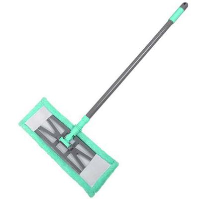 China 2018 Sustainable New Microfiber Flat Broom Dust Mop With Telescopic Handle 120cm for sale