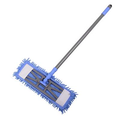 China New 2019 Microfiber Floor Cleaning Floor Sustainable Telescopic Broom Crawler Flat Mop for sale