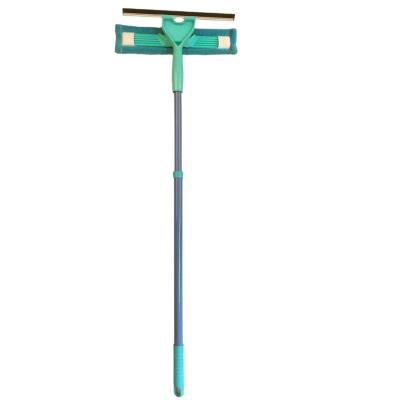 China Sustainable Telescopic Window Washer Microfiber Pad Window Rubber Squeegee for sale