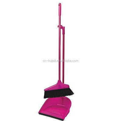 China Home Folding Dustpan and Broom Long Handled Broom and Dustpan Set HD5801 for sale