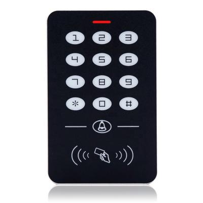 China Hot Selling 1000 Capacity ABS Plastic 125KHz Access Control EM RFID Card Or Pin Reader Standalone Keypad With A Relay for sale