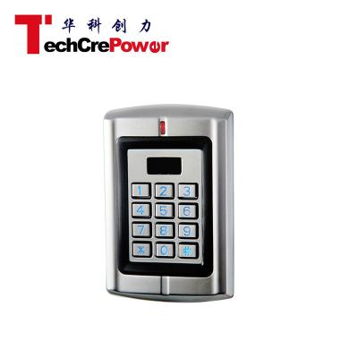 China Zinc Alloy Waterproof Screen Keypad RFID Induction Keypad Metal Enclosure Standalone Access Control for sale