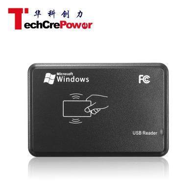 China Enclosure RFID USB 125Khz Card Reader / Writer Zinc Alloy Copier ProgrammerSet For EM4305 T5567 for sale