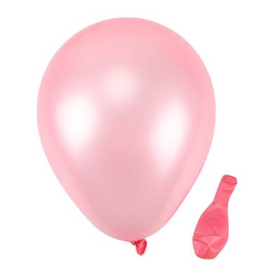 China 2023 factory direct sale 10 inch 1.5g/1.8g/2.2g/2.8g/3.2g 12 inch thickened light pink latex pearl balloon festival decoration selection for sale