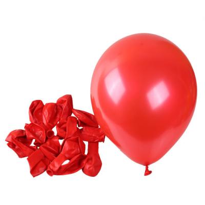 China Wholesale Selection 10/12 Inch Red Latex Round Pearl Balloon Party Wedding Christmas Decoration Festival Decoration for sale