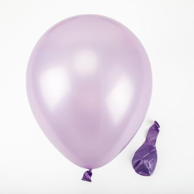 China Factory outlet 2023 festival decoration selection 10/12 inch light purple round pearl latex balloons for sale