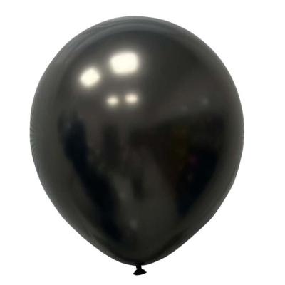 China High quality black wholesale 5/10/12inch latex party metal balloon factory direct sale for sale