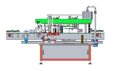 China Máquina automática de rotulagem de 3 lados de garrafas de aditivos de combustível à venda