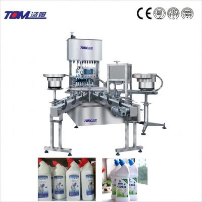 China 2000BPH Máquina de llenado de monobloque para cubrir 200ml-1000ml Máquina automática de llenado de lejía en venta