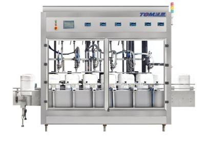 China Siemens Electronic Element Monoblock Filler Capper Machine for Pressing Or Screw Capping and 16/20/32/48 Heads for sale