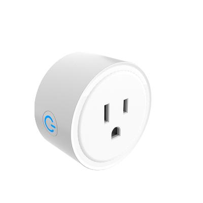 China Commercial High Quality Stylish Round Smart Wifi USA Outlet And Small Plug For Smart Home Best Price for sale