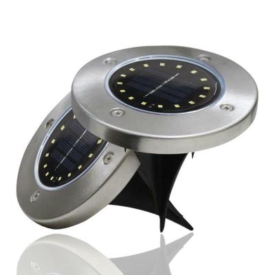 China Garden DKELSEN Factory Wholesale 12 Led In-ground 8 Package Solar Power Patio Buried Disk IP67 Outdoor Solar Garden Led Light for sale