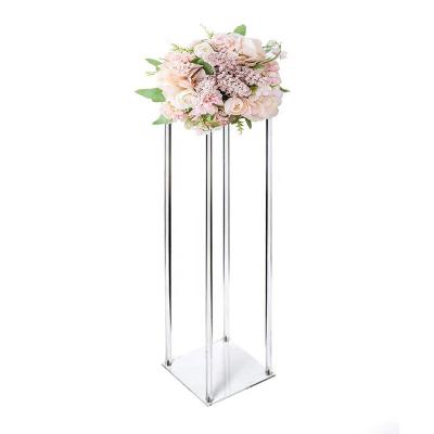 China DKELSEN High Definition Translucent Clear Acrylic Round Flower Stand 8 Pieces Set 30CM for sale