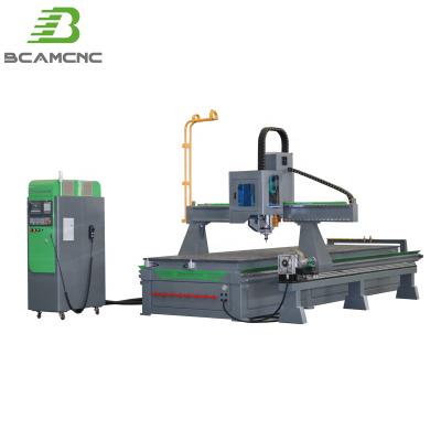 China Garment Shops 1325 4 Axis CNC Router With ATC Vacuum Table For Woodworking CNC Router Machine for sale