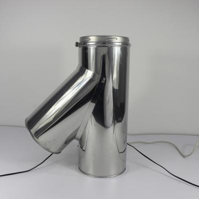 China Modern CE Stainless Steel 135 Degree Single Wall Tee Fitting Pipe for sale