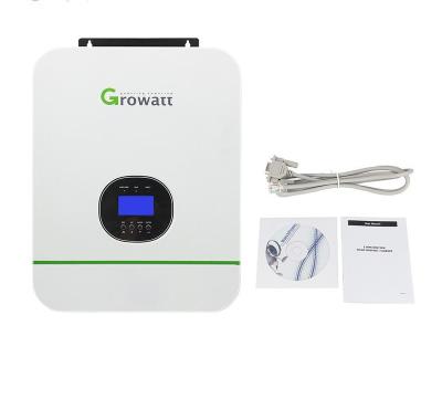 China Growatt Hot Hybrid Solar Inverter MPPT 3kw 3000w 5kw 5000w 5.5Kw 24V 48V Solar Off Grid Inverter 130*350*455mm for sale