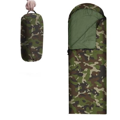 China Factory Wholesale Foldable OME Envelope Camouflage Outdoor Camping Thermal Adult Winter Padded Cotton Sleeping Bag for sale