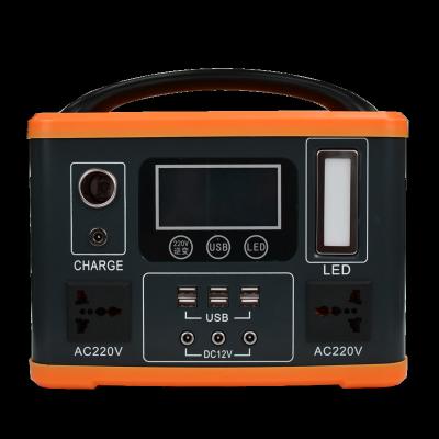 China AC 110/220V Outlet 500w Solar Power Supply Wireless Charging Portable Outdoor Camping Rechargeable Battery for sale