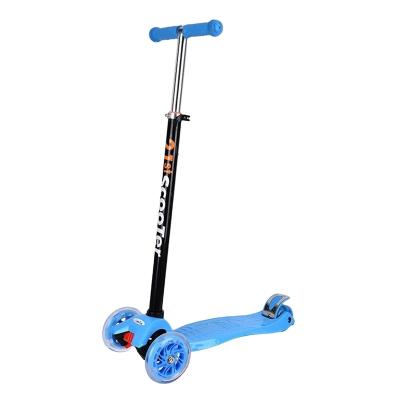 China New Design Stable Wholesale Kids Colorful Manufacturer China Kids For Kicking Scooters With 3 PU Wheels for sale