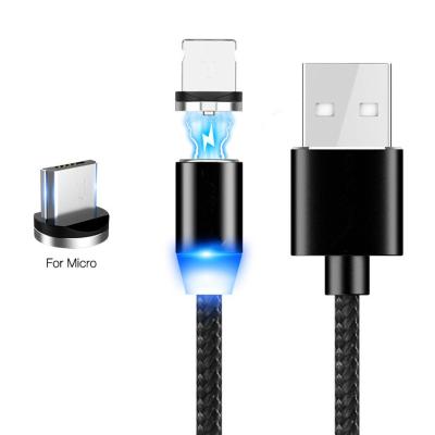 China Wholesale Newest Cable Multi Degree Data Transfer Function Straight Magnetic Data 360 Led Lightweight Usb Cable 2.1a For Phones for sale