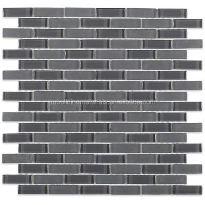 China Modern gray crystal glass mosaic tile--crystal glass mosaic for sale