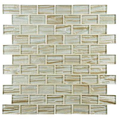 China Brown Modern Glitty Glass Mosaic Tile--Glittering Glass Mosaic for sale